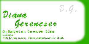 diana gerencser business card